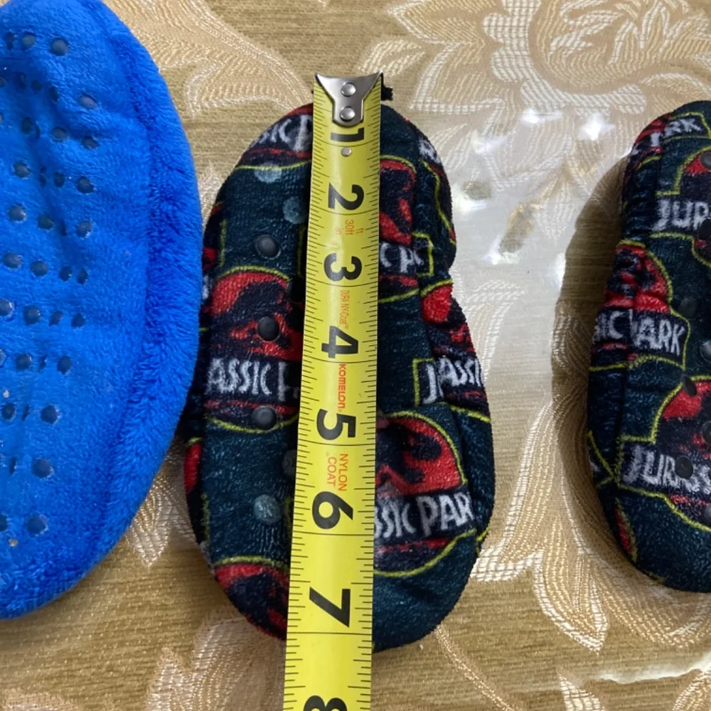 BUNDLE 2 DISNEY MICKEY & JURASSIC PARK TODDLER SLIPPERS SZ 9 DINOSAURS